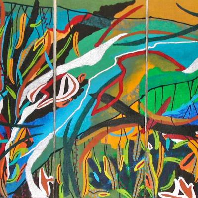 2008 - Acrylique en tryptique sur toile