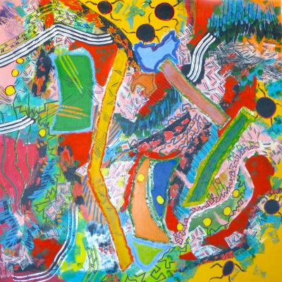 2014 - Voyage intérieur Acrylique sur toile 100x100