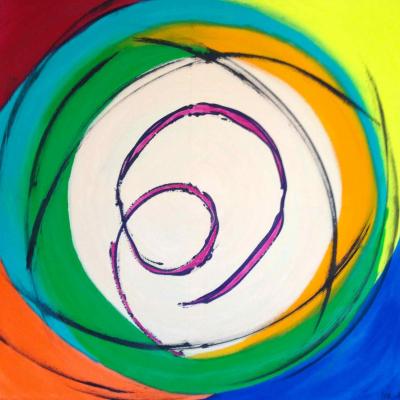 2016 - Joie  Acrylique sur toile 100x100